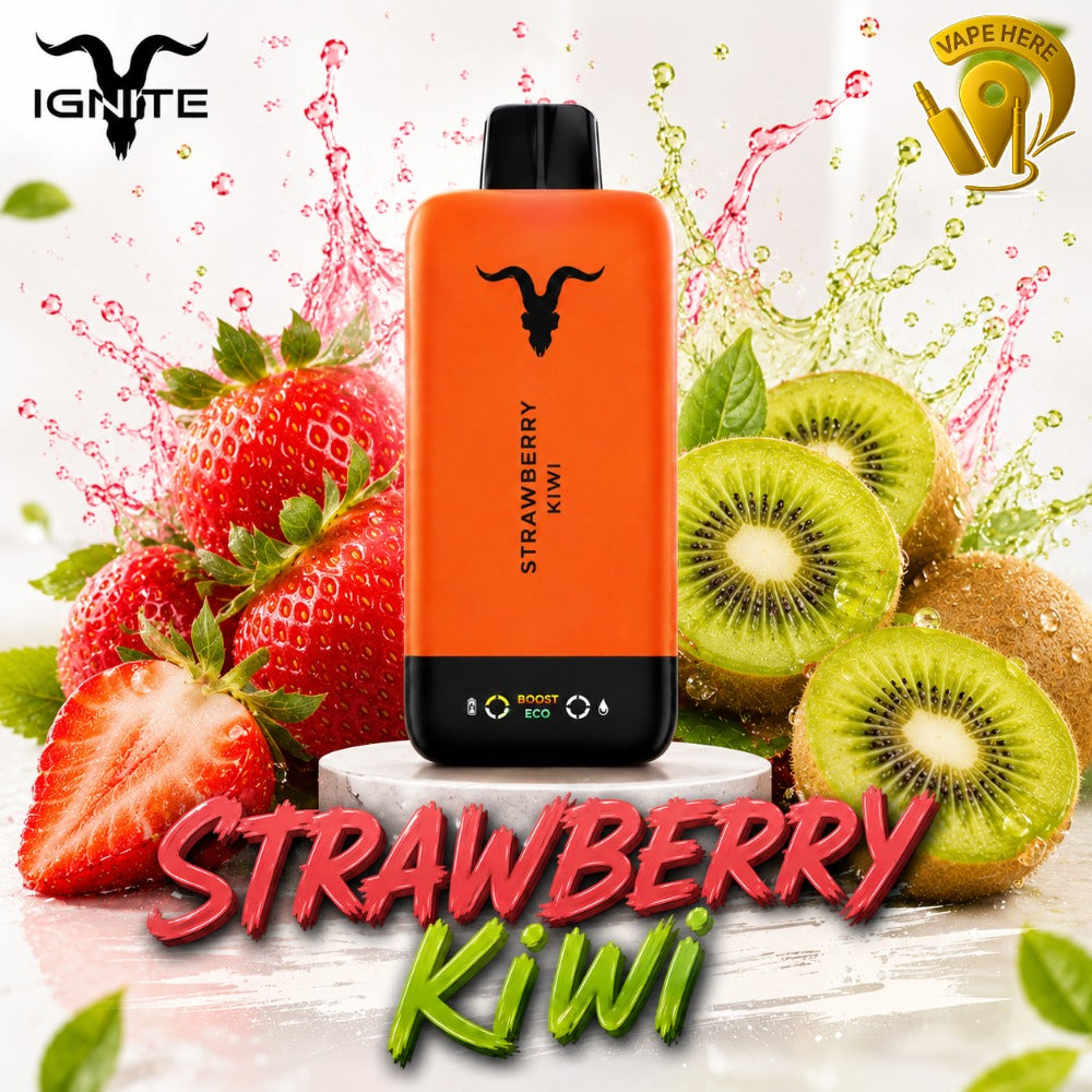 IGNITE V155 Disposable Vape 15500 PUFFS Strawberry Kiwi Dubai, UAE