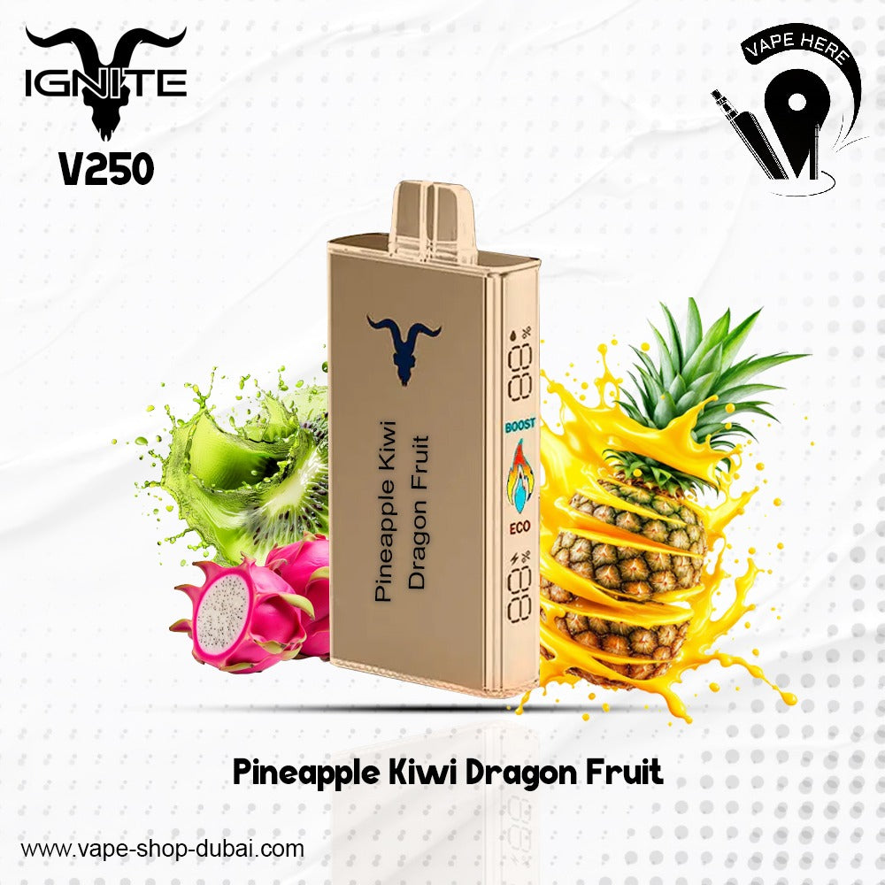 IGNITE_V250_Disposable_Vape_25K_PUFFS_Pineapple_Kiwi_Dragonfruit Umm al quwain, UAE