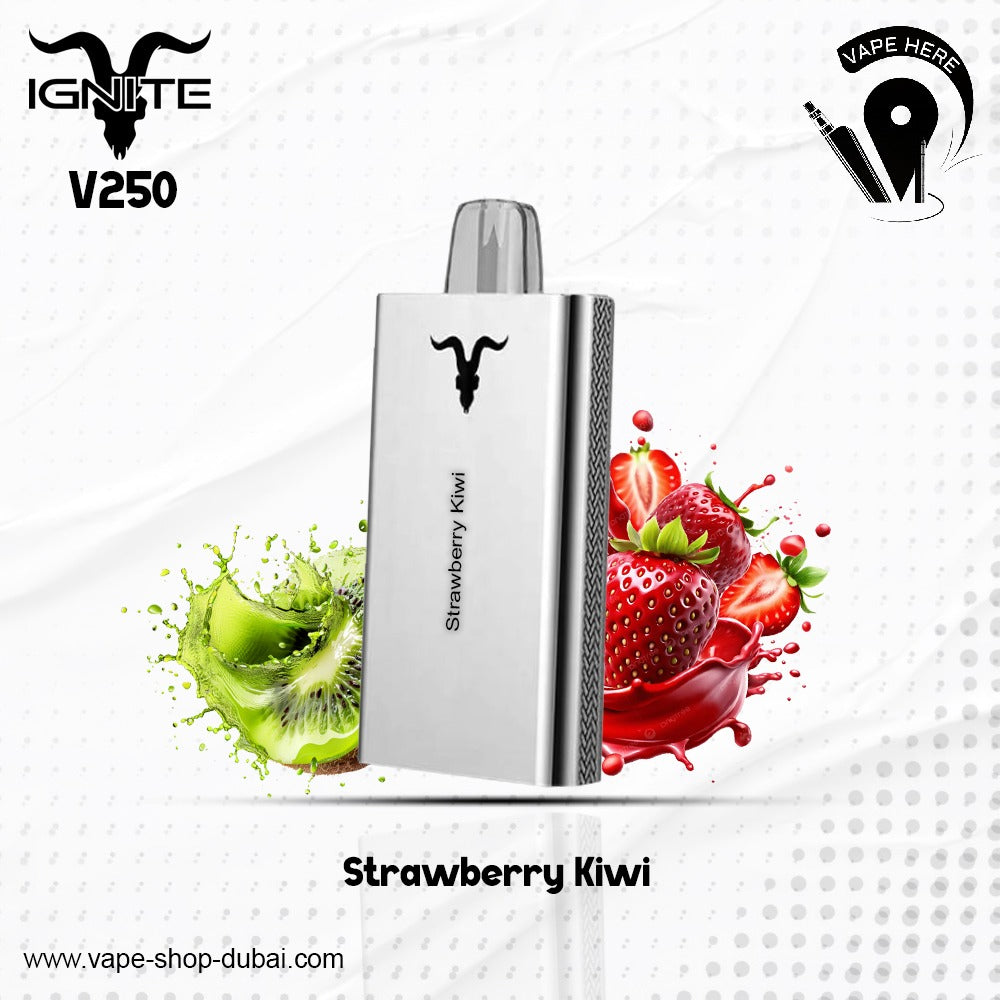 IGNITE_V250_Disposable_Vape_25K_PUFFS_Strawberry_Kiwi Dubai, UAE