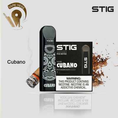 STIG Disposable Pod by VGOD ( American Version ) - CUBANO UAE Abu Dhabi 