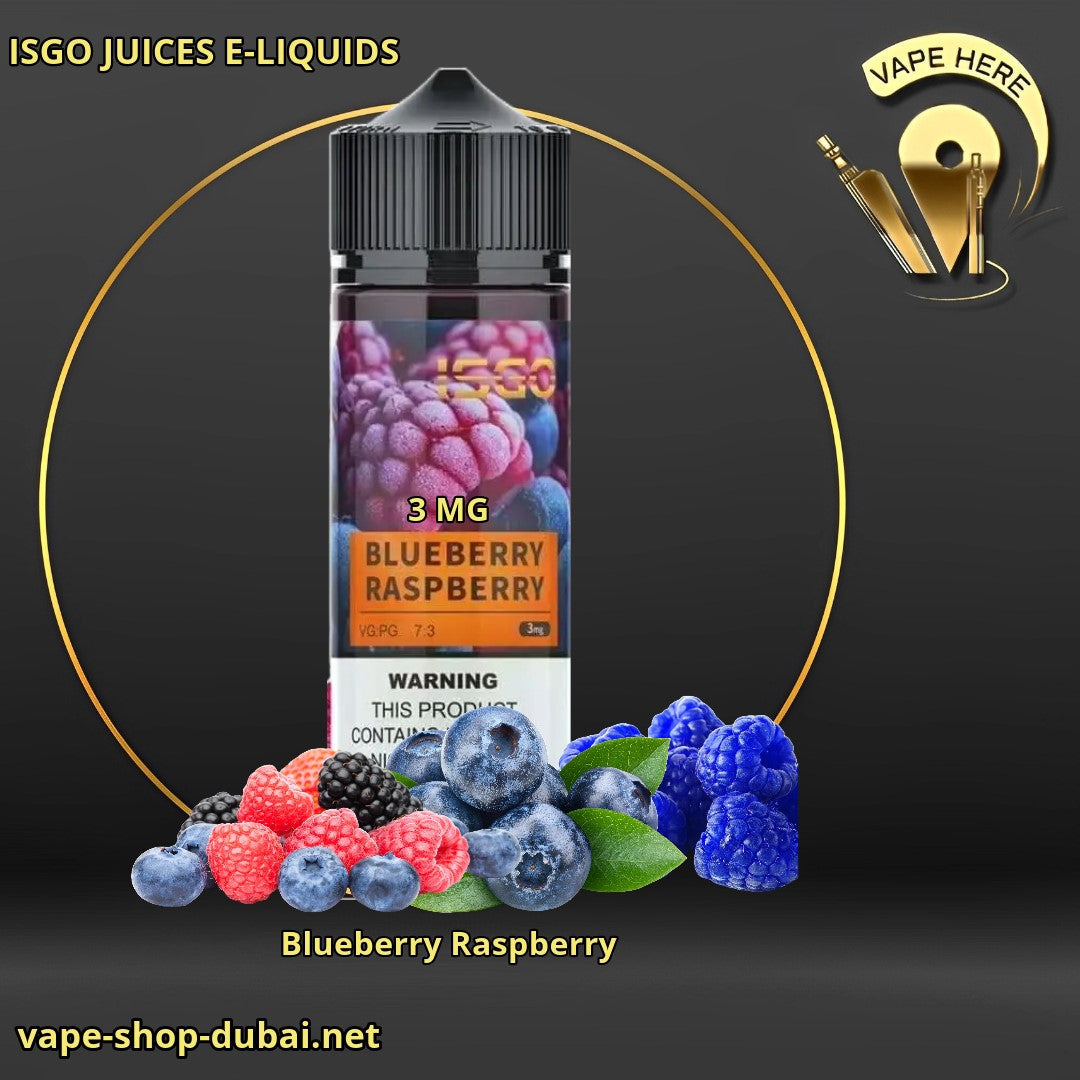 ISGOJUICESSALTNIC Blueberry Raspberry 120ML 3mg UAE Sharjah