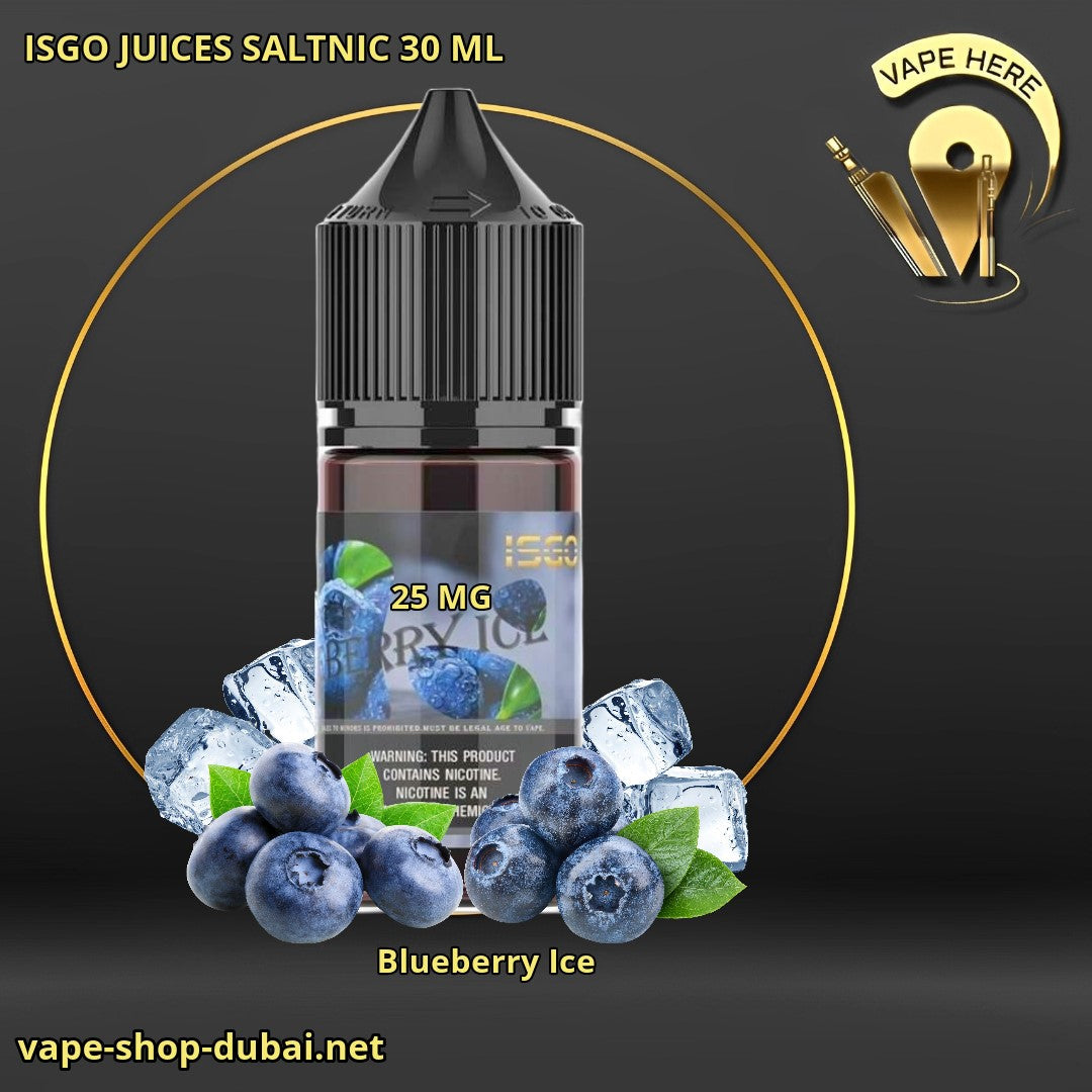 ISGO JUICES SALTNIC 30 ML Blueberry Ice 25mg UAE Dubai