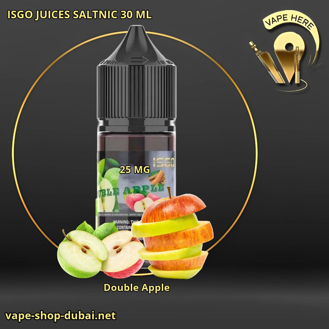 ISGO JUICES SALTNIC 30 ML Double Apple 25mg UAE Ajman