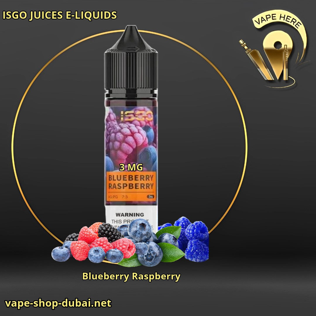 ISGOJUICESSALTNIC Blueberry Raspberry 60ML 3mg UAE Dubai