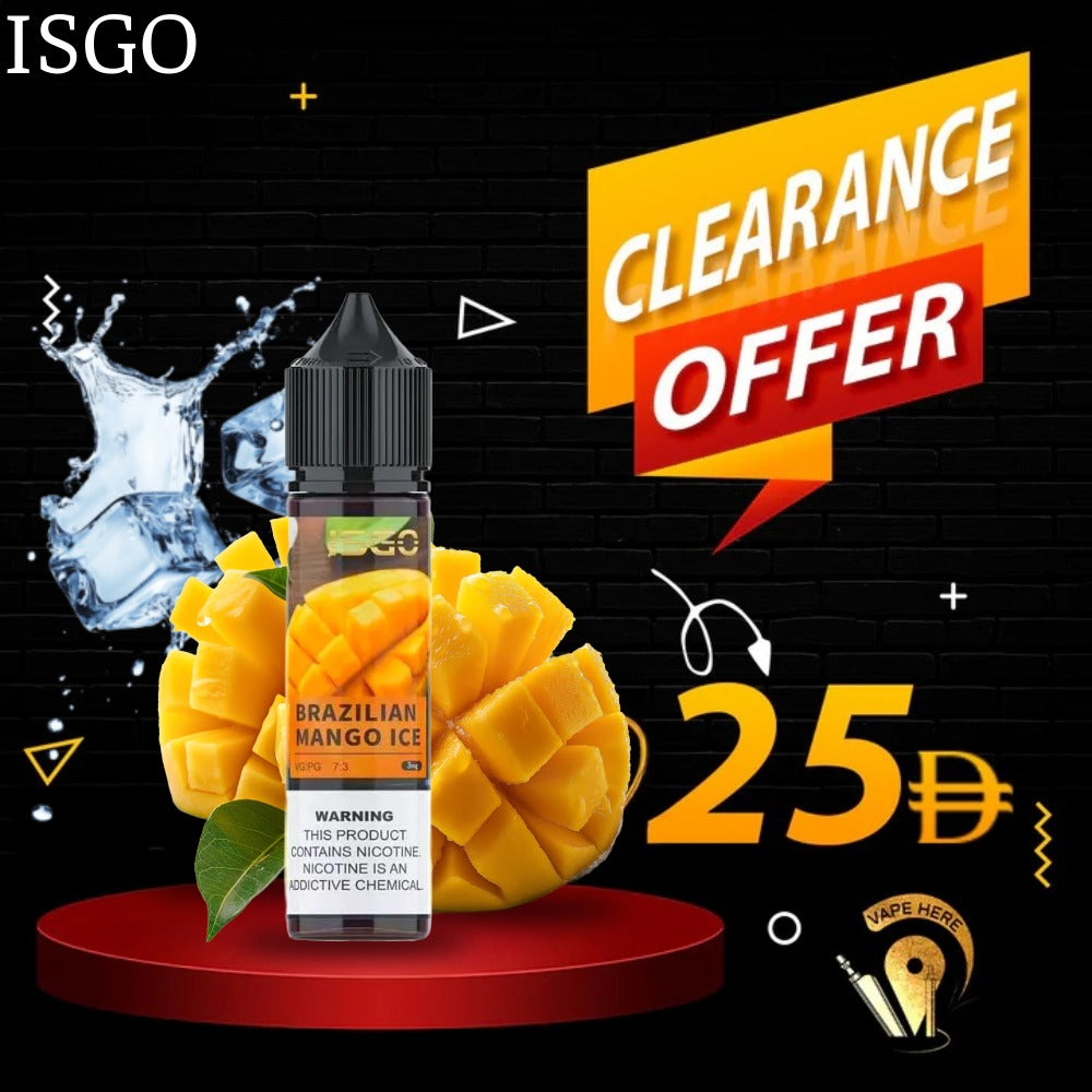 ISGO 60ml JUICES E-LIQUIDS  3MG & 6MG Ajman, UAE