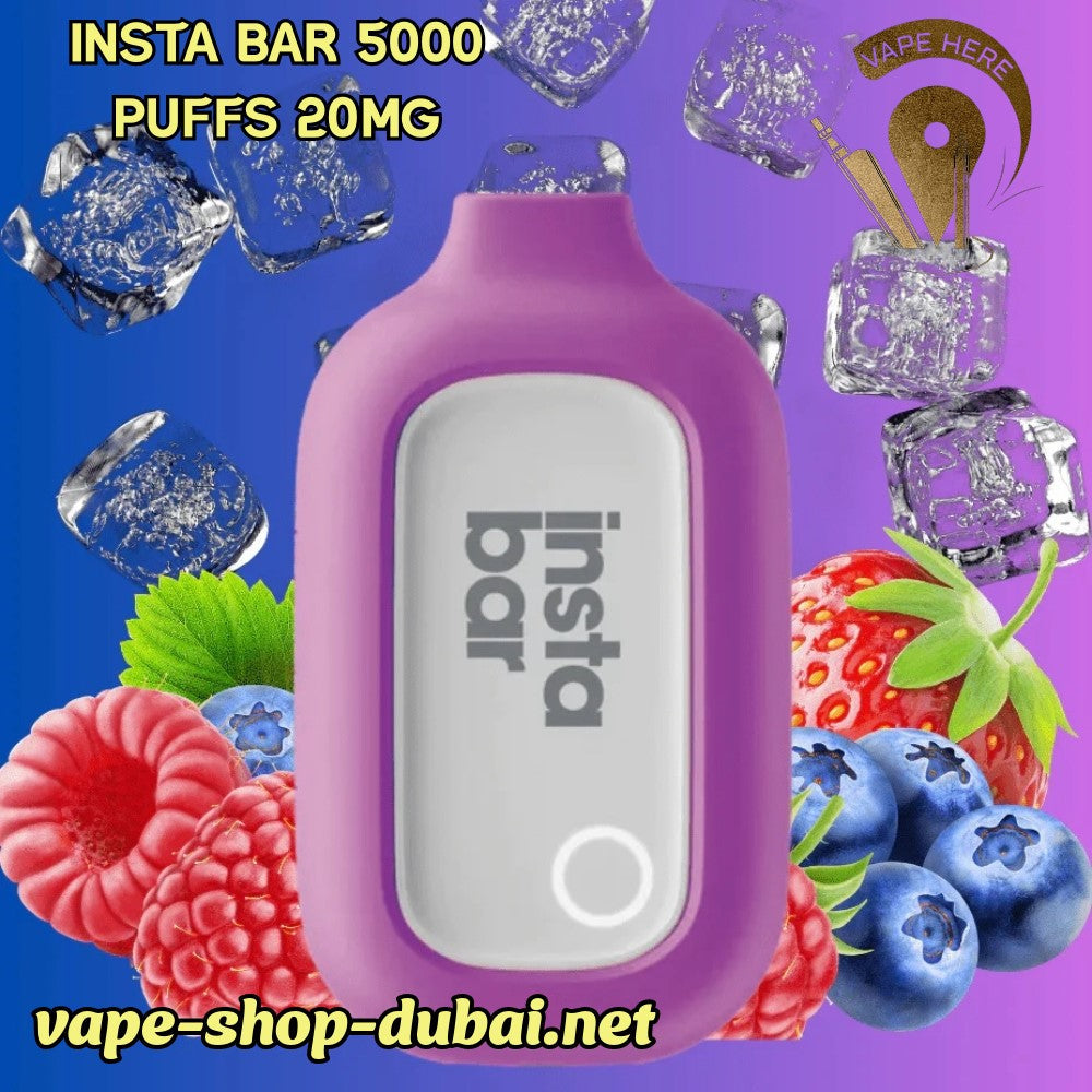 INSTA BAR 5000 PUFFS 20MG DISPOSABLE VAPE POD DEVICE - Vape Here Store