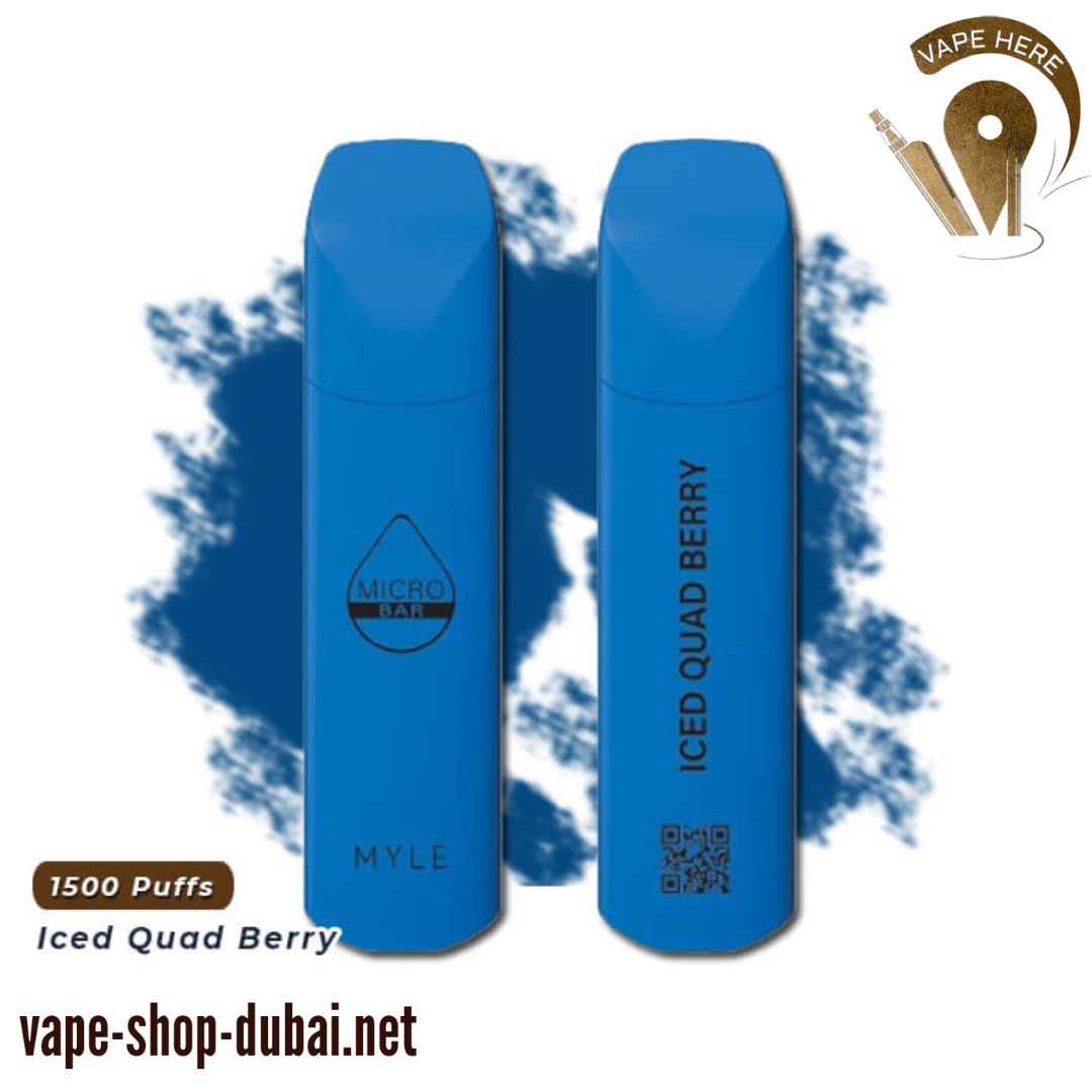 MYLE MICRO BAR 1500 PUFFS DISPOSABLE VAPE (20mg) - Vape Here Store