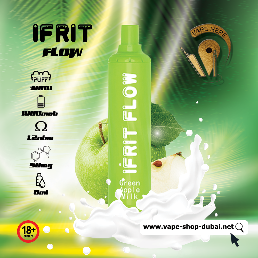 IFRIT FLOW 3000 Puffs Disposable Pod Device (50mg) - Vape Here Store