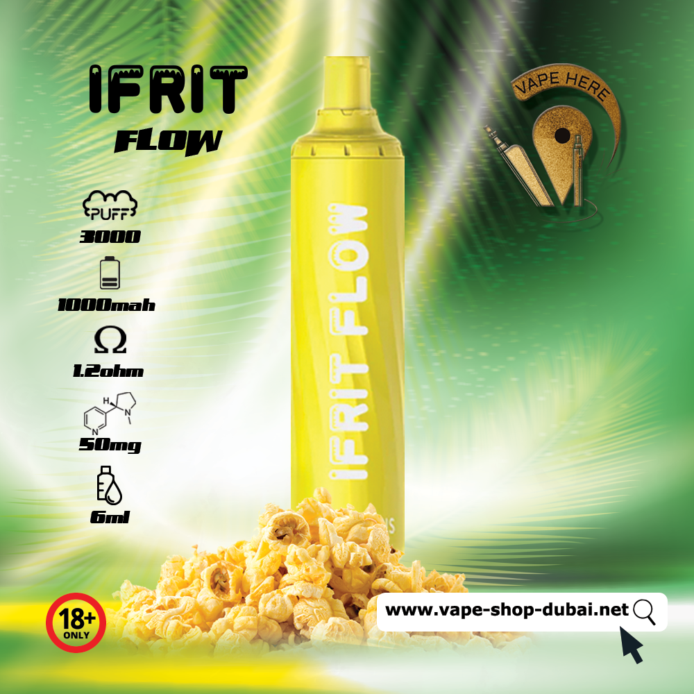 IFRIT FLOW 3000 Puffs Disposable Pod Device (50mg) - Vape Here Store