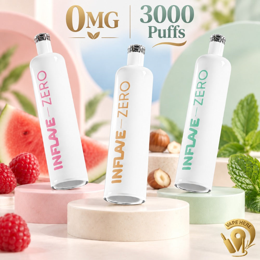Inflave_Zero 3000 Puffs Puffs Zero Nicotine Disposable Vape (0mg) Dubai 