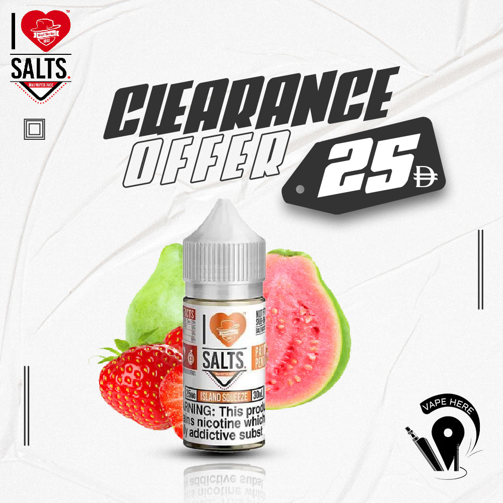 Island Squeeze (Strawberry Guava) - I Love Salts UAE Abu Dhabi