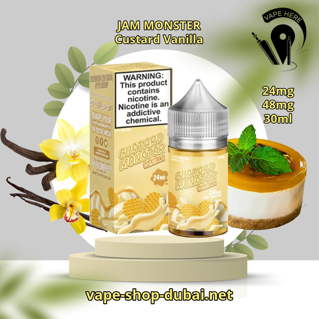 JAM MONSTER JUICE 24MG & 48MG 30ml SALTNIC Custard Vanilla UAE Umm Al Qiwuan