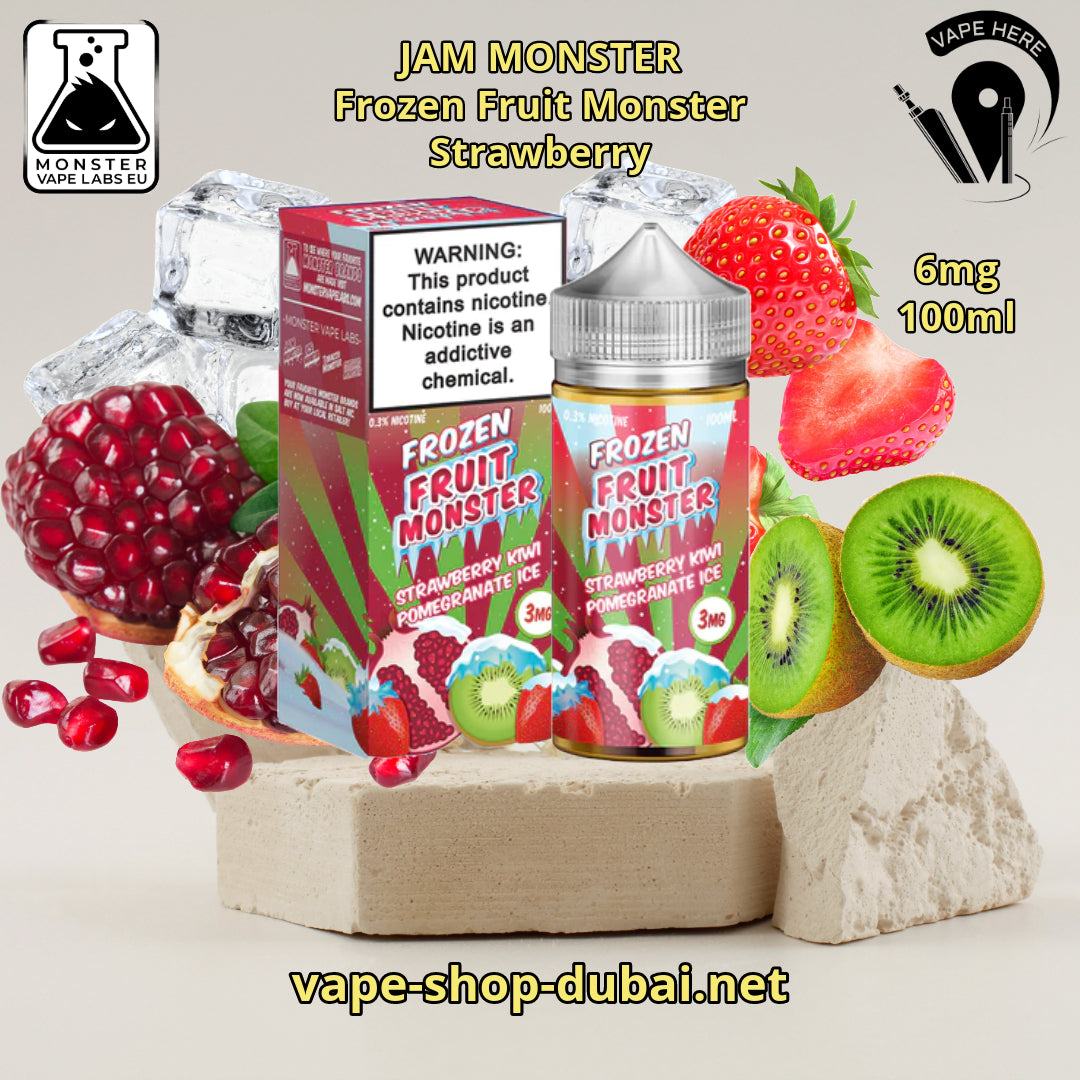 Jam Monster E-Liquids 6MG 100ml Frozen Fruit Monster Strawberry UAE Ras Al Khaimah