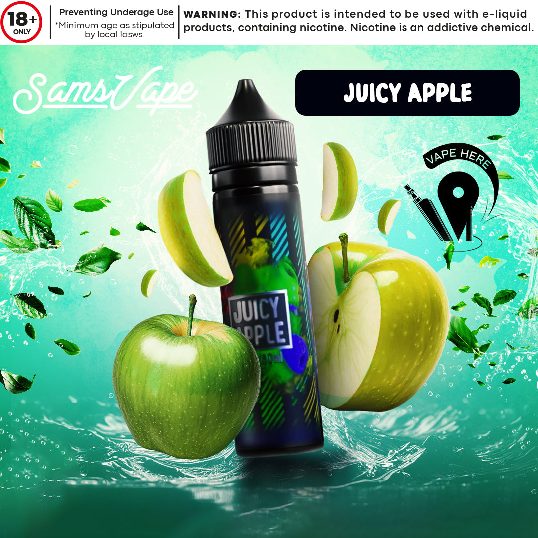 juice junki vapes dubai Juicy Apple E-Liquid By Sam Vapes