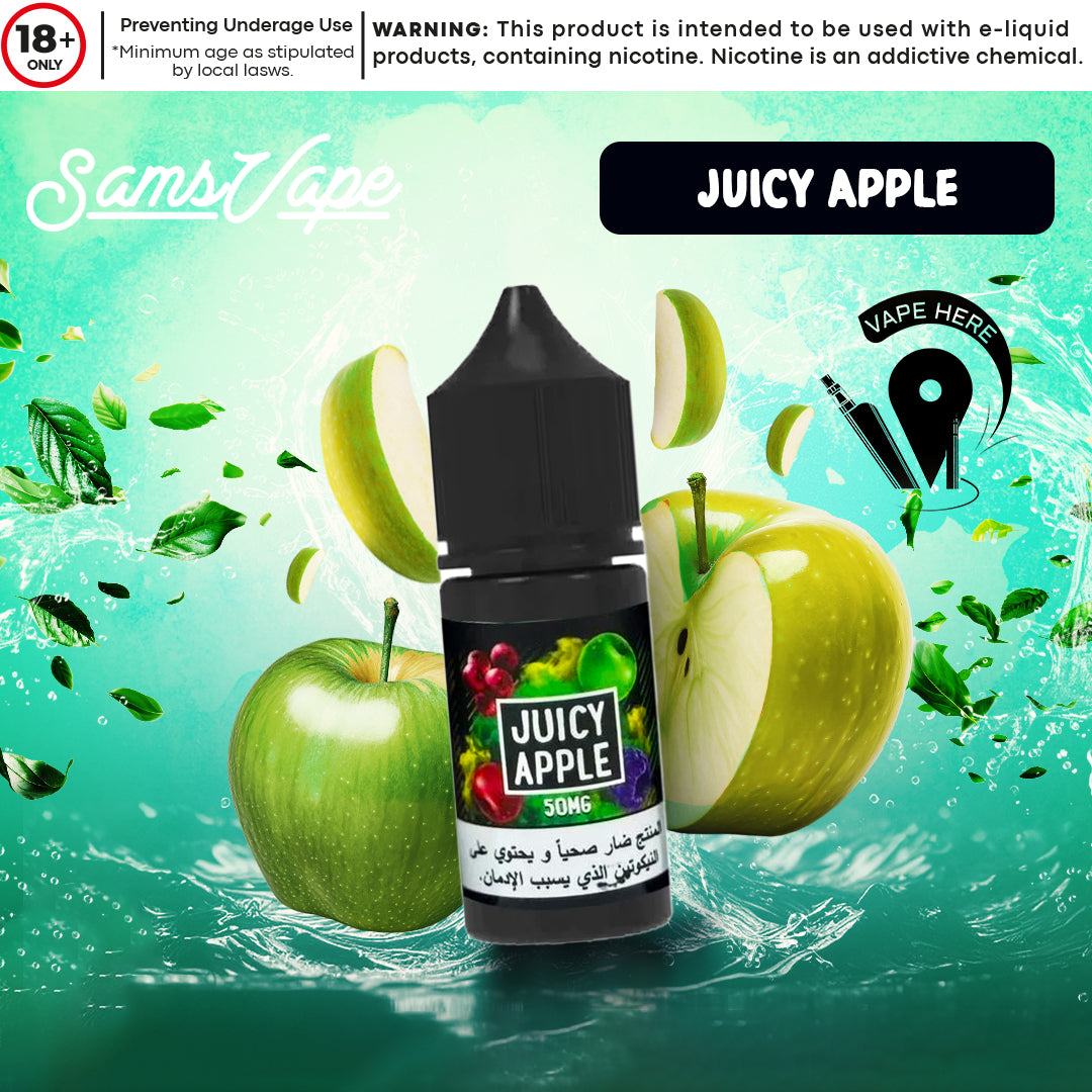 Juicy Apple Saltnic By Sam Vapes UAE Abu Dhabi & Dubai