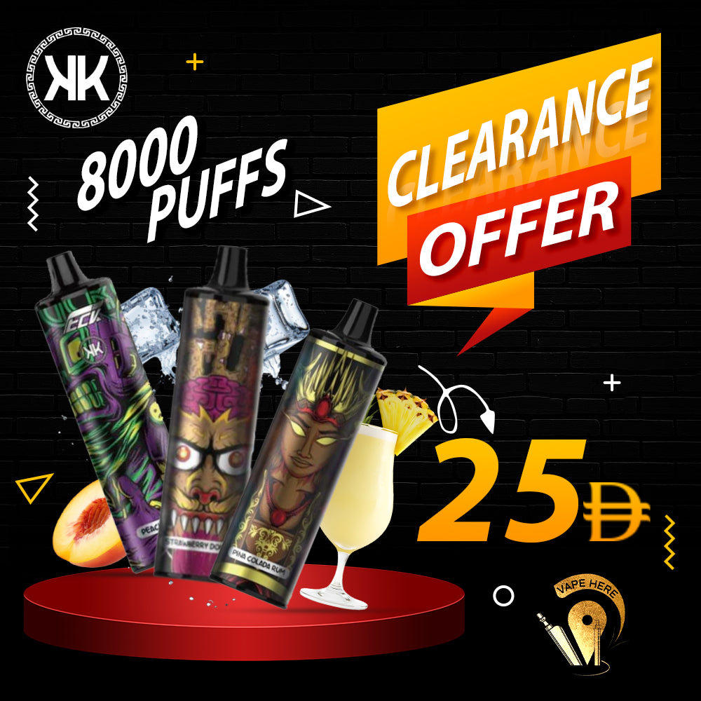 KK ENERGY 8000 PUFF RECHARGEABLE MESH COIL DISPOSABLE VAPE
 UAE Dubai