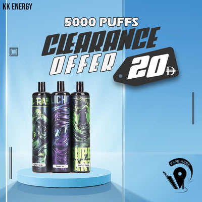 KK ENERGY DISPOSABLE 5000 PUFFS UAE ABU DHABI
