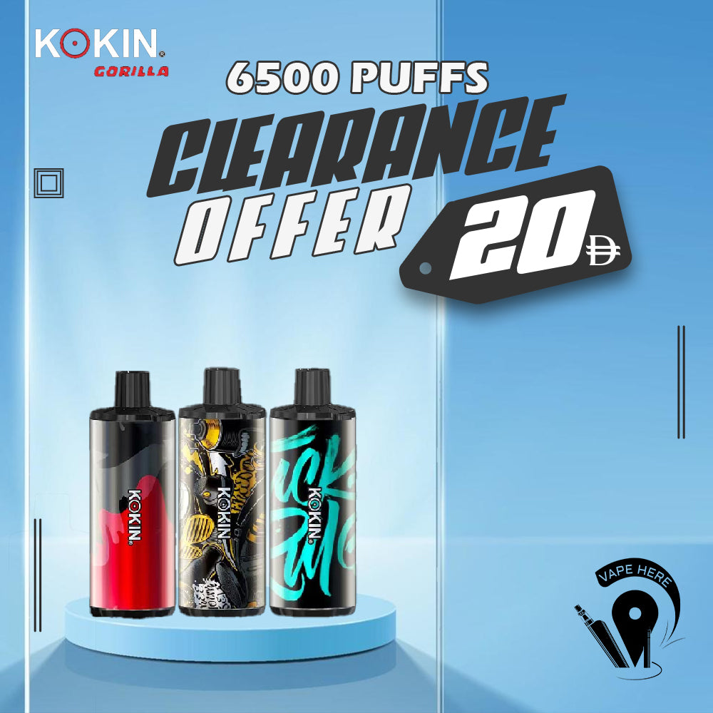 KOKIN GORILLA  6500 PUFFS DISPOSABLE VAPE UAE SHARJAH