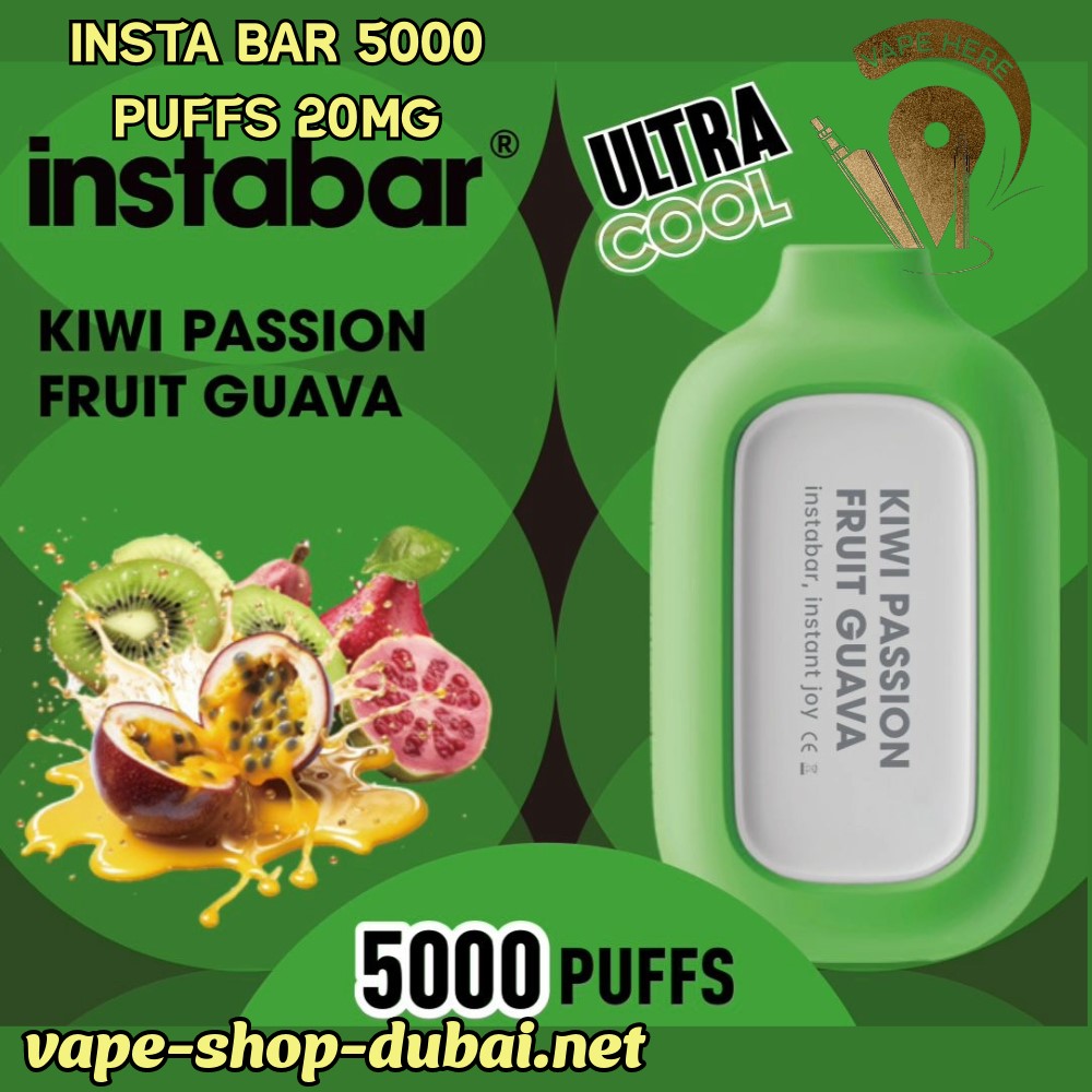 Insta Bar Disposable 5000 Puffs flavors Dubai UAE Abu Dhabi vape here store