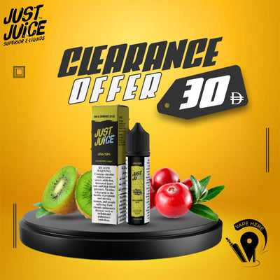 Kiwi and Cranberry on Ice 50ml E liquid by Just Juice UAE ABU DHABI