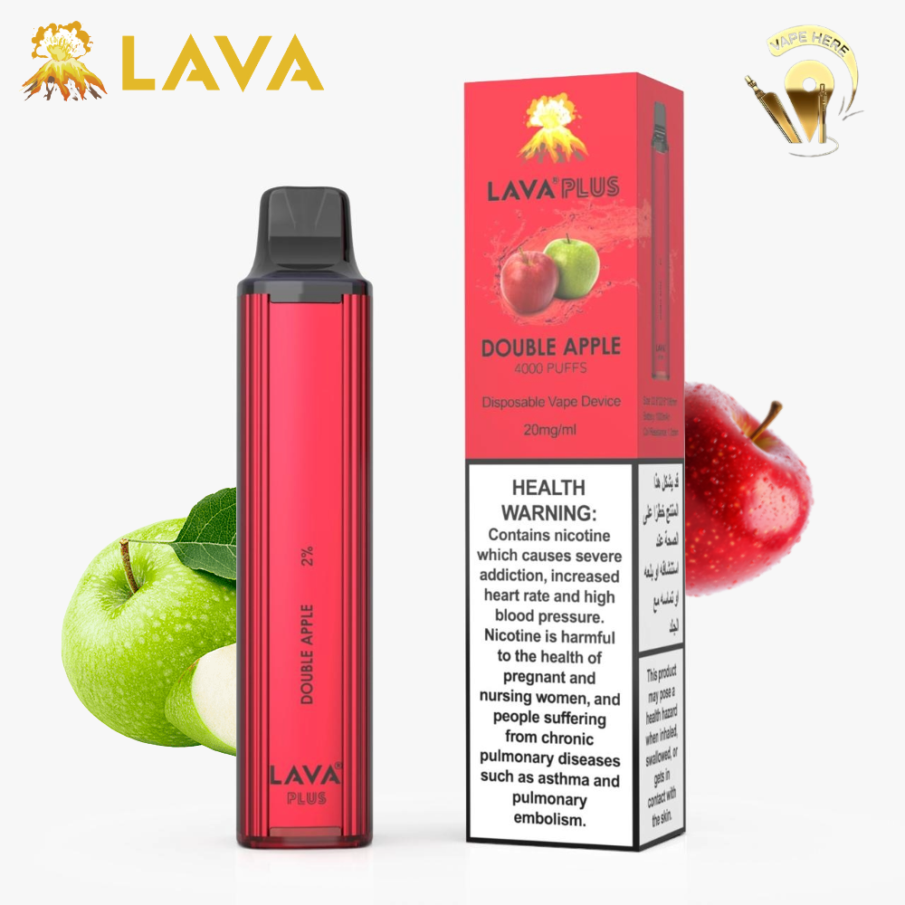 LAVA PLUS 4000 PUFFS DISPOSABLE VAPE 20mg Double Apple UAE Sharjah