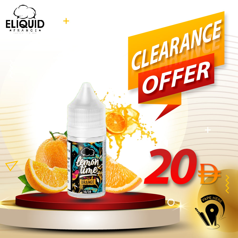 LEMON TIME ORANGE - ELIQUID FRANCE 30ML SALT UAE ABU DHABI