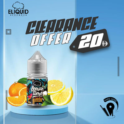 LEMON TIME ORANGE - ELIQUID FRANCE 30ML SALT UAE AJMAN
