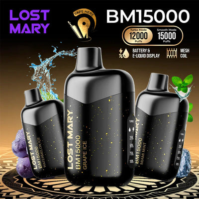 LOST MARY 15K Puffs Disposable Vape BM15000 TURBO 50mg UAE Abu Dhabi