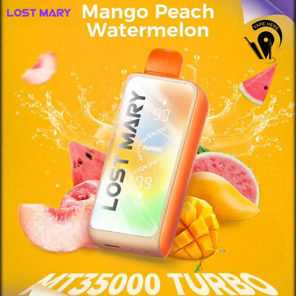 LOST MARY 35K Puffs Disposable Vape MT35000 TURBO 50mg Mango Peach Watermelon UAE Dubai