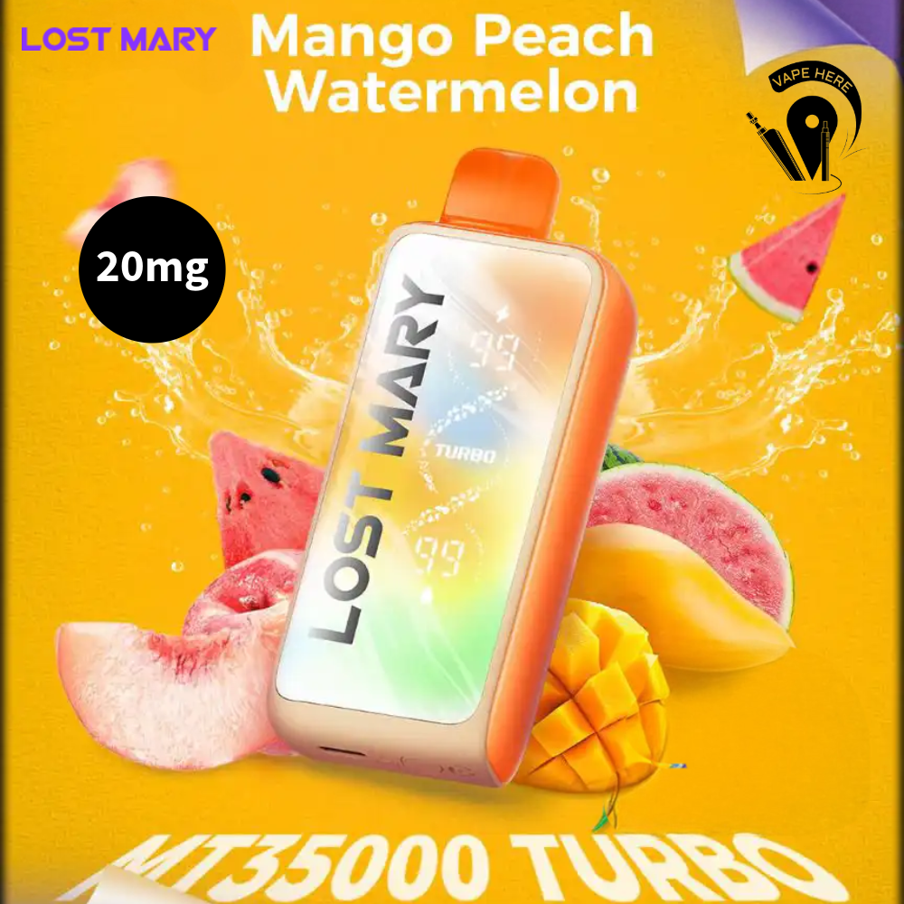 LOST MARY 35K Puffs Disposable Vape MT35000 TURBO 50mg Magno Peach Watermelon UAE Ajman