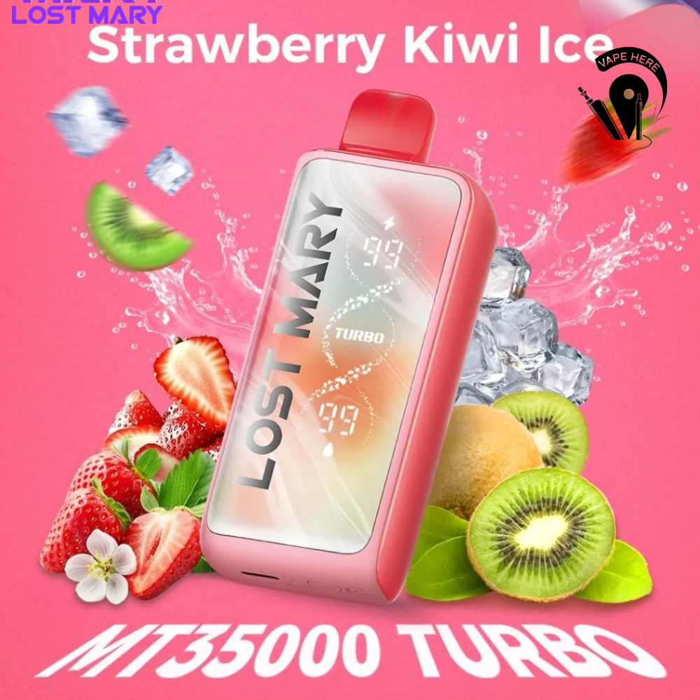LOST MARY 35K Puffs Disposable Vape MT35000 TURBO 50mg Strawberry Kiwi Ice UAE Sharjah