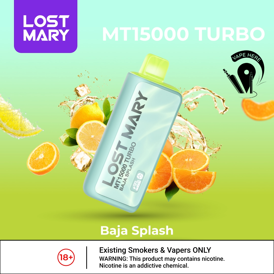 LOST MARY MT15000 TURBO 50mg 15000 Puffs Disposable Vape Baja Splash UAE Ajman