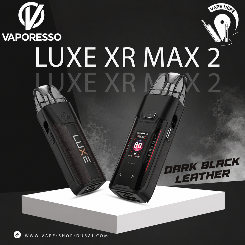 LUXE_XR_MAX_2-VAPORESSO LUXE XR MAX 2 POD MOD 3200mAh Dark Black Leather Ajman, UAE