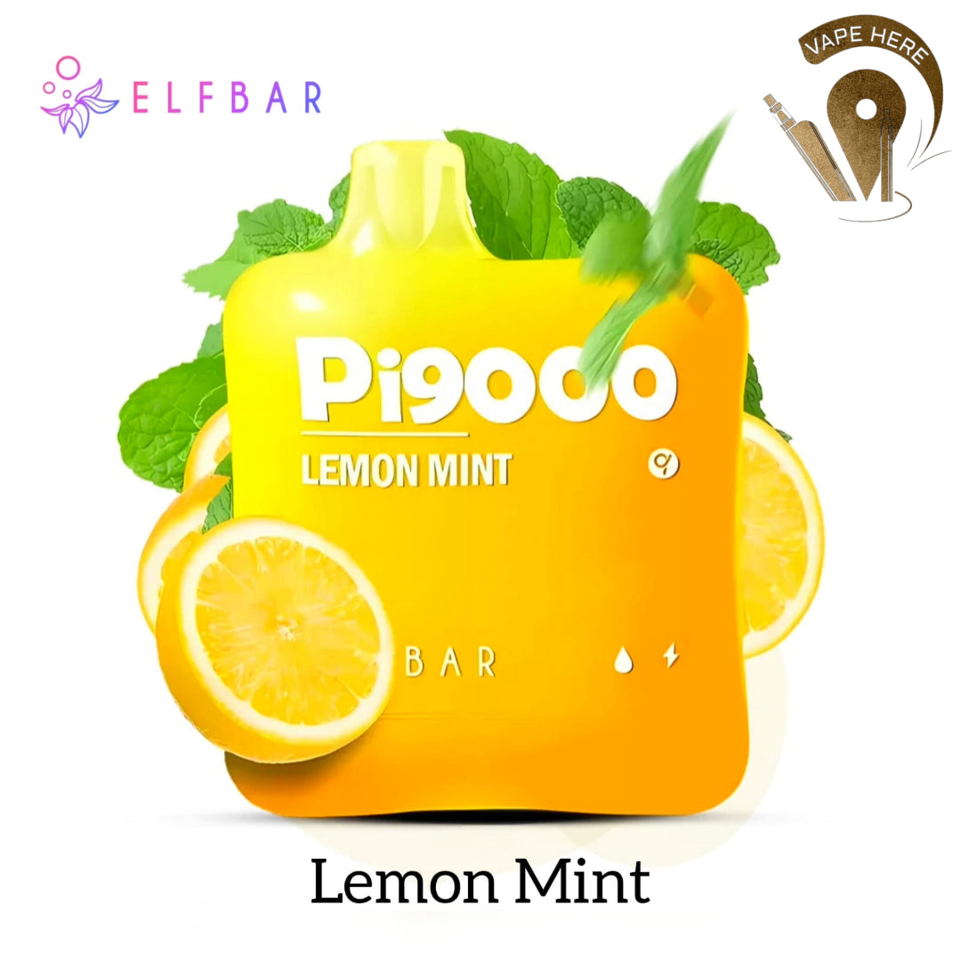 ELF BAR PI9000 9000 PUFFS 50MG DISPOSABLE VAPE Lemon Mint UAE Ajman