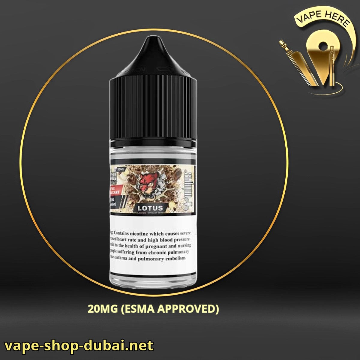Lotus Cheesecake Saltnic - Dr Vapes (Desserts Series) - Vape Here Store