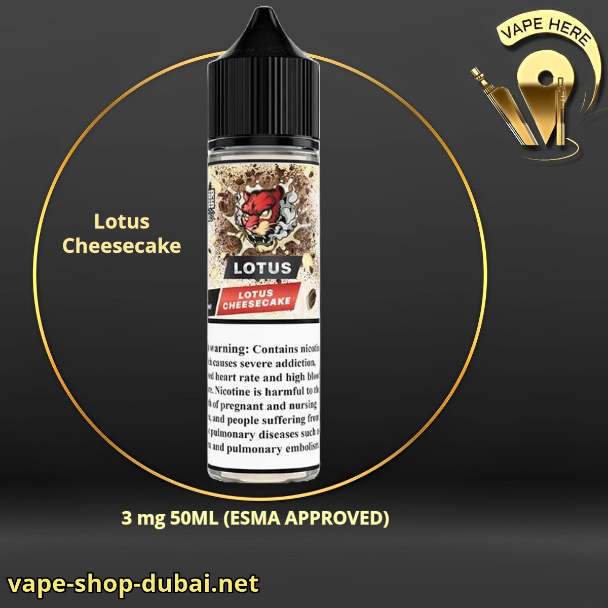 Lotus Cheesecake -  Dr Vapes (Desserts Series) - Vape Here Store