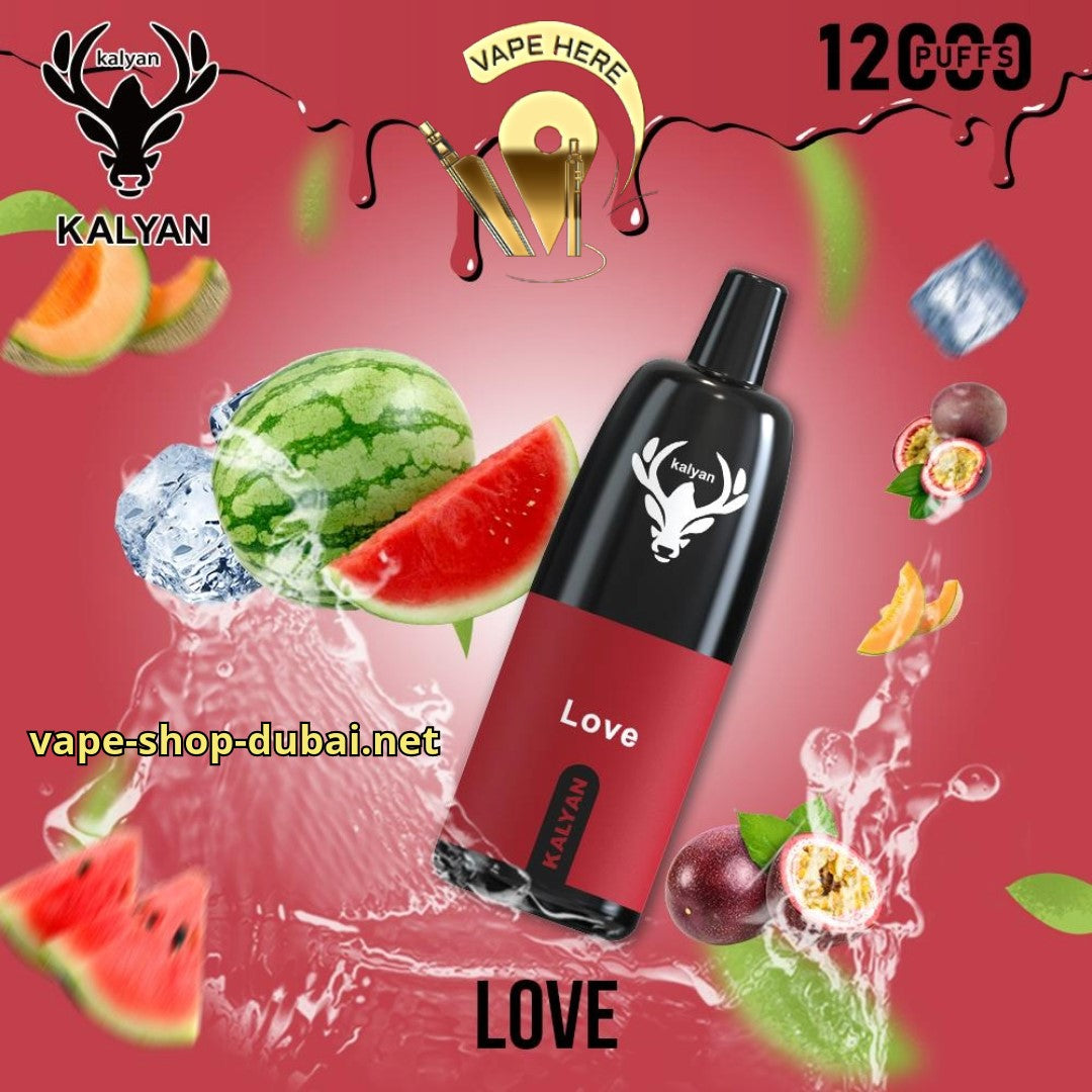 KALYAN PRO 12000 PUFFS Love DISPOSABLE VAPE UAE Ajman