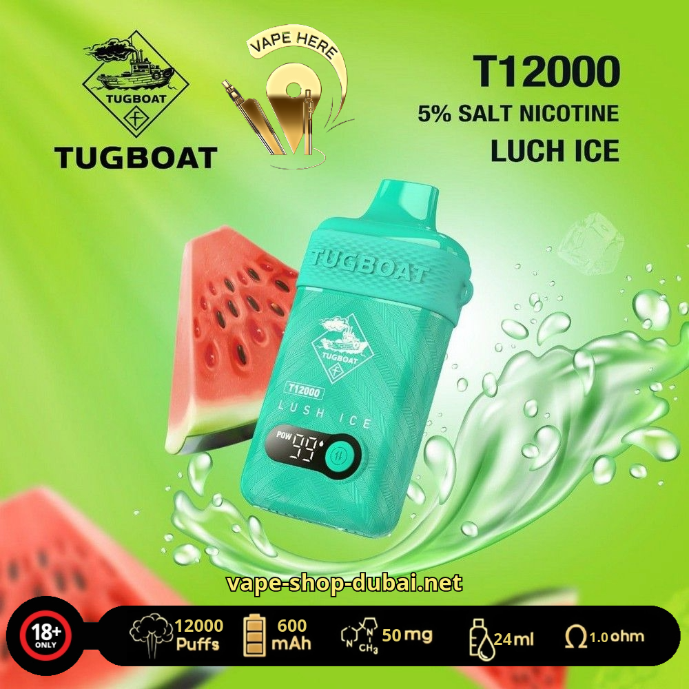 Tugboat T12000 Disposable Vape Lush Ice UAE Dubai