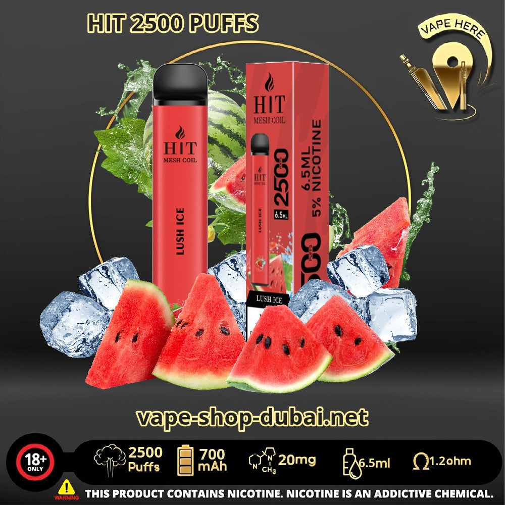 HIT 2500 PUFFS DISPOSABLE VAPE - Vape Here Store