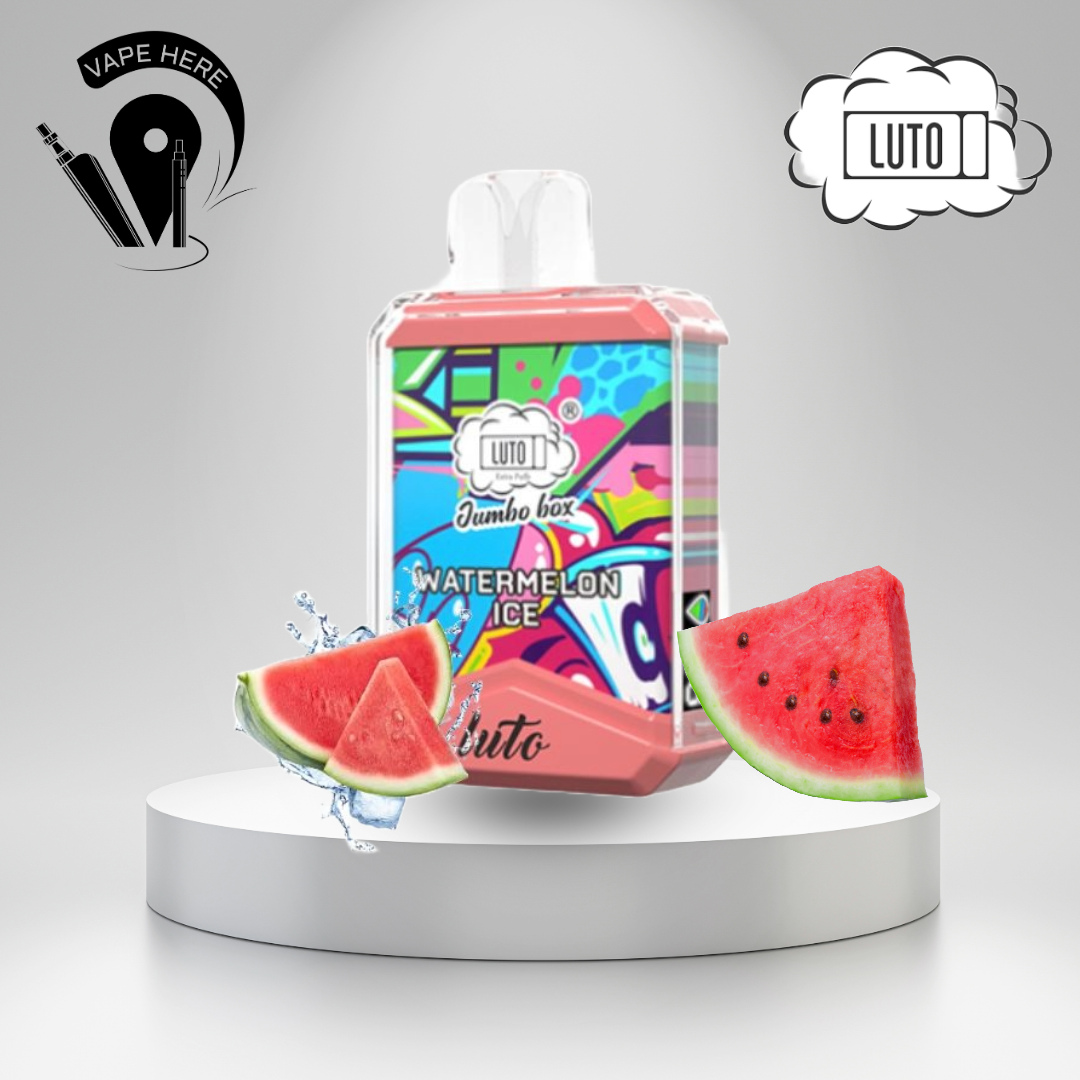 Luto Jumbo Box 11000 Puffs Disposable Vape Watermelon Ice UAE Fujairah