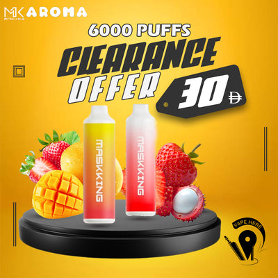 MASKKING AROMA 6000 PUFFS DISPOSABLE VAPE (20 mg) UAE AJMAN