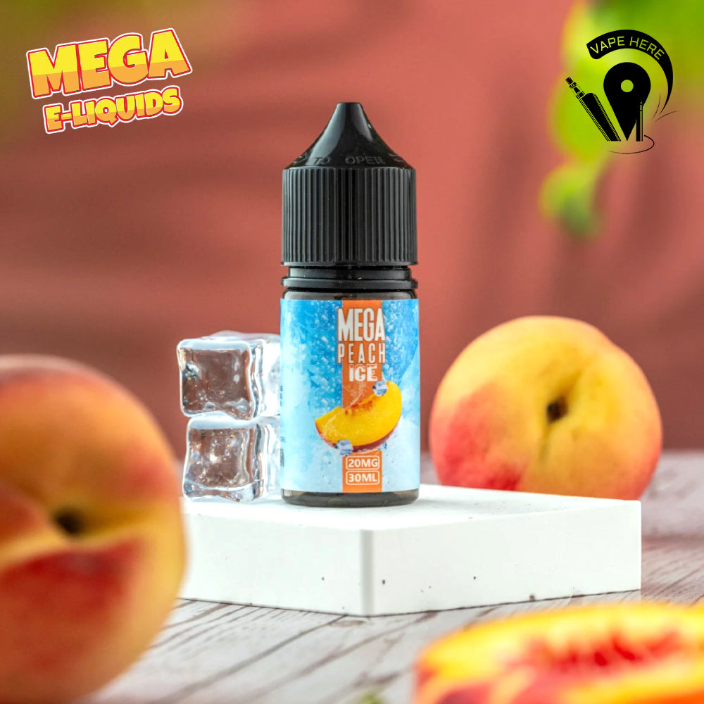MEGA PEACH ICE 30ML SALTNIC -GRAND E-LIQUID in Dubai, Abu Dhabi, UAE | Vape Here Store MEGA PEACH ICE 30ML SALTNIC -GRAND E-LIQUID in Dubai, Abu Dhabi, UAE | Vape Here Store