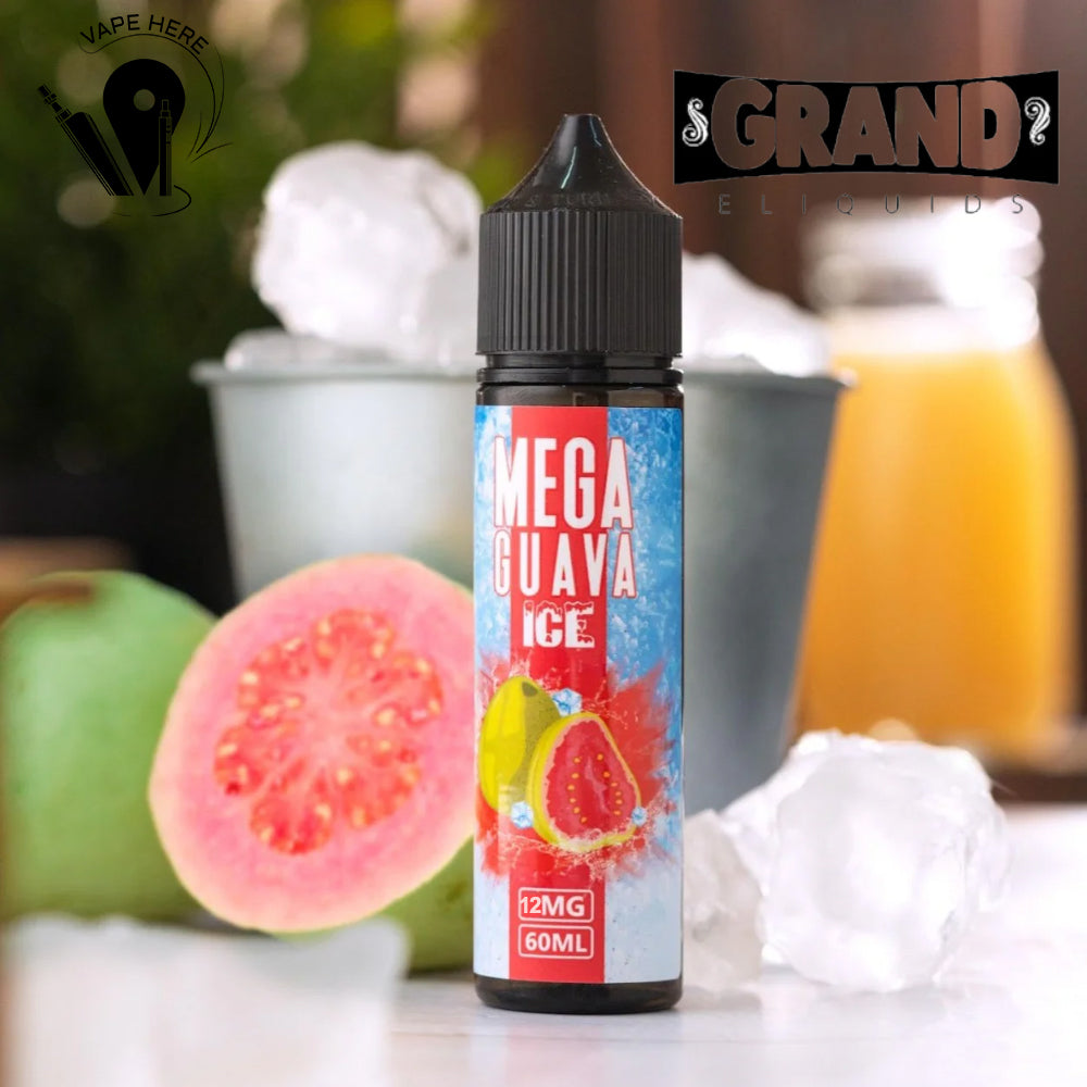 MEGA GUAVA ICE 12mg 60ML E-LIQUID -GRAND E-LIQUID UAE Ras AL Khaimah