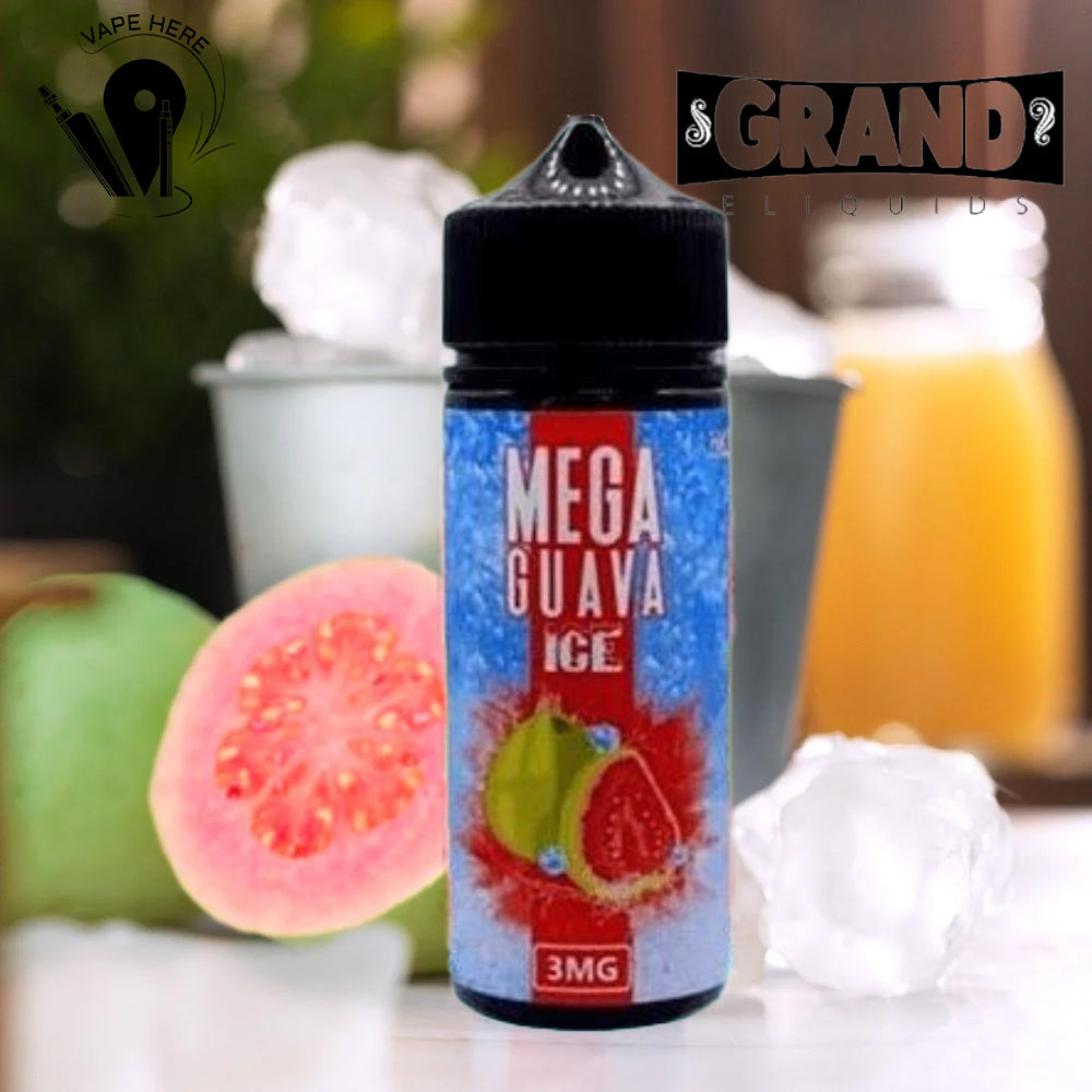 MEGA GUAVA ICE  3mg 120ML E-LIQUID -GRAND E-LIQUID UAE Al Sharjah 