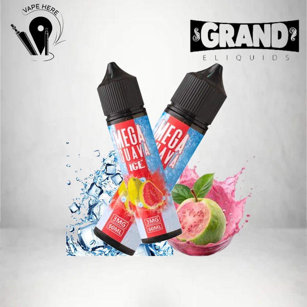 MEGA GUAVA ICE 60ML E-LIQUID -GRAND E-LIQUID UAE Abu Dhabi 