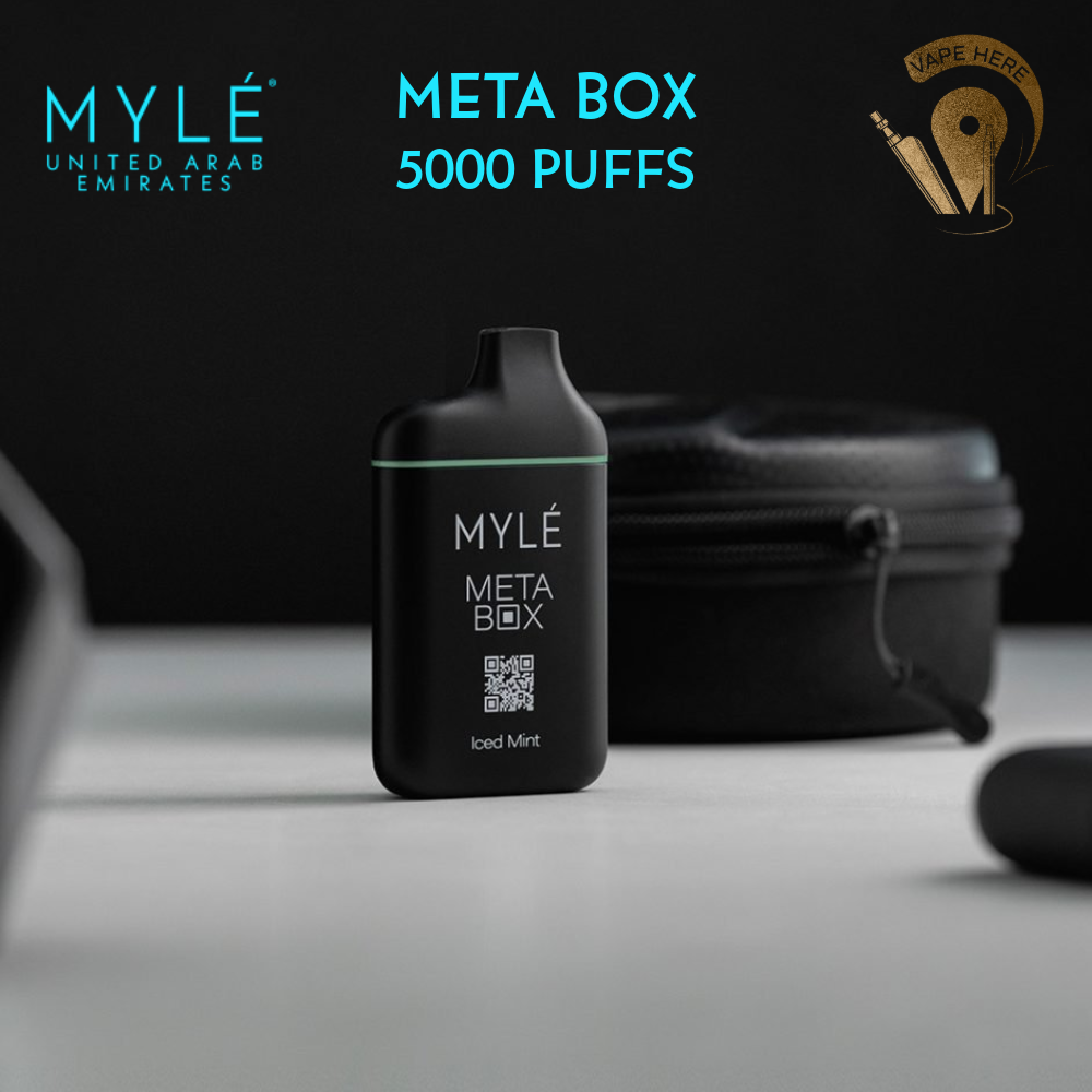 MYLE META BOX DISPOSABLE VAPE 5000 PUFFS Iced Mint UAE Dubai