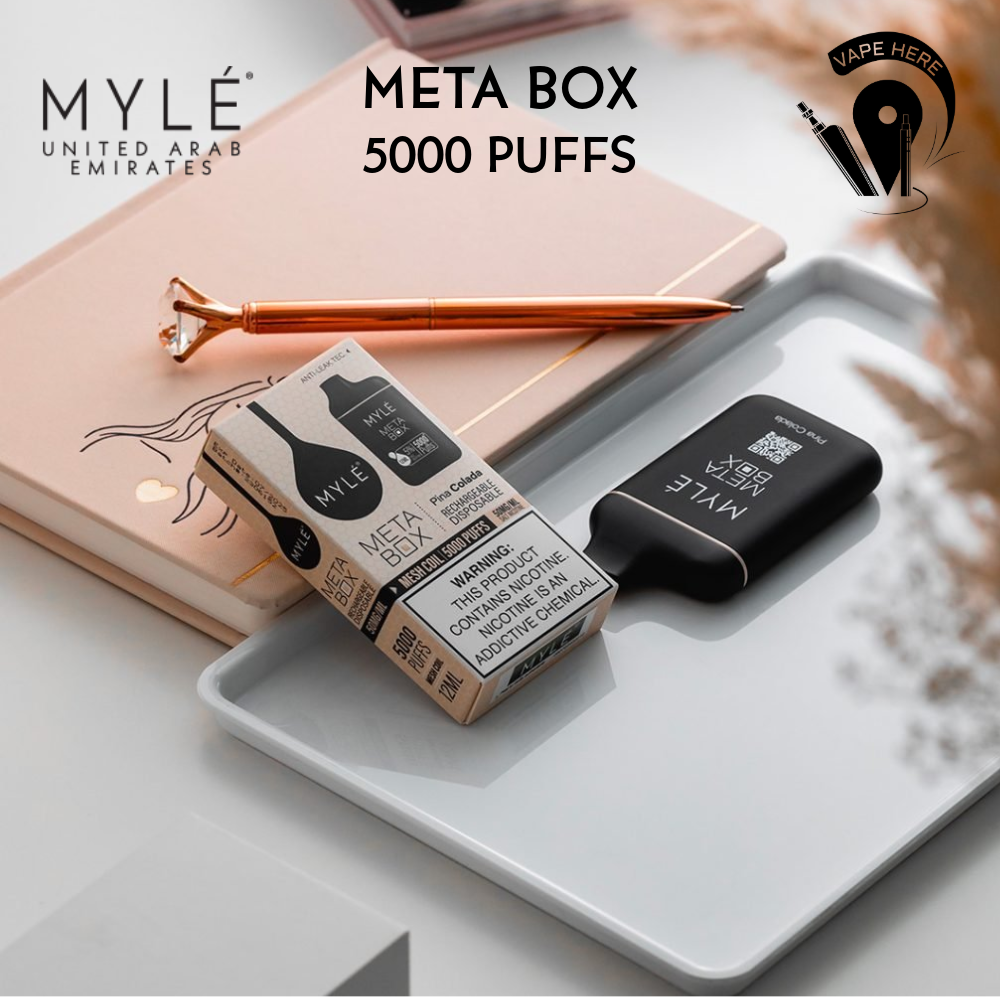 MYLE META BOX DISPOSABLE VAPE 5000 PUFFS Pina Colada UAE Ajman