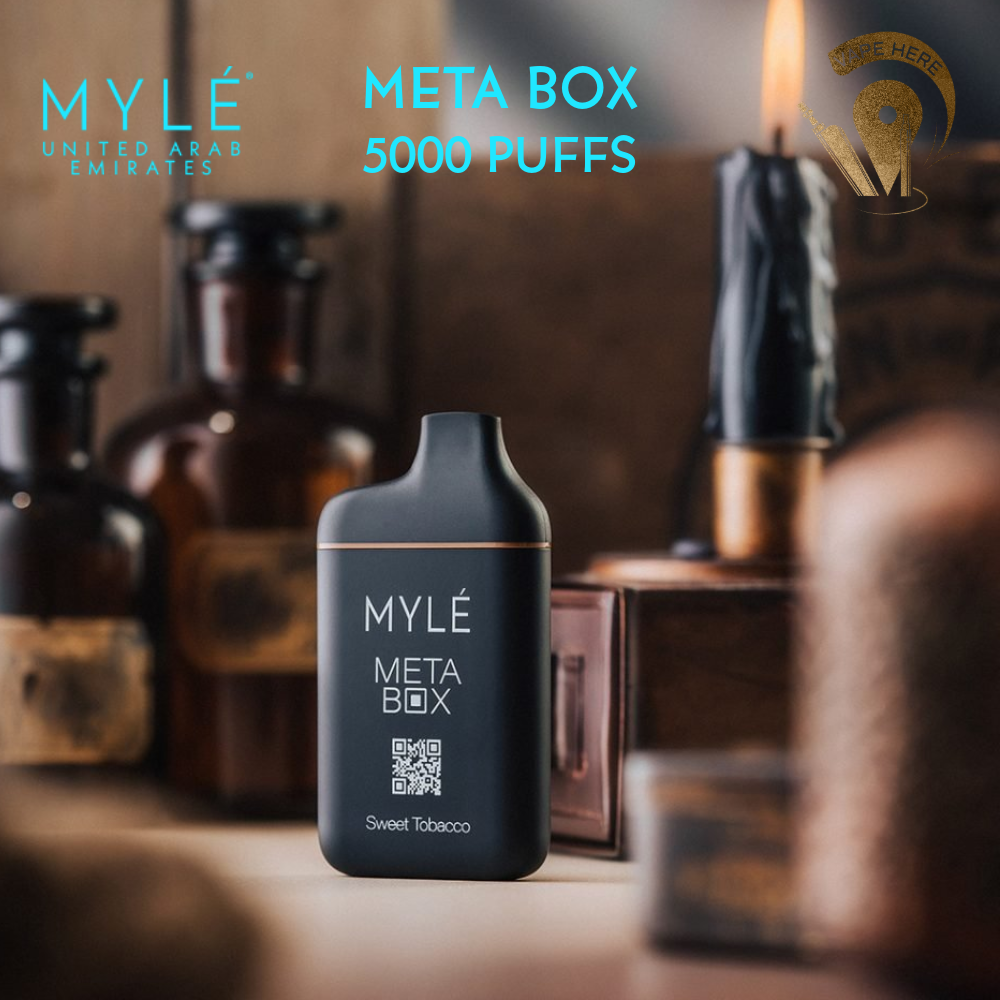 MYLE META BOX DISPOSABLE VAPE 5000 PUFFS Sweet Tobacco UAE Ras Al Khaimah