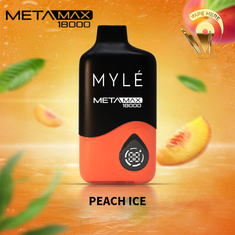 MYLE META MAX 18K PUFFS DISPOSABLE VAPE Peach Ice UAE Sharjah