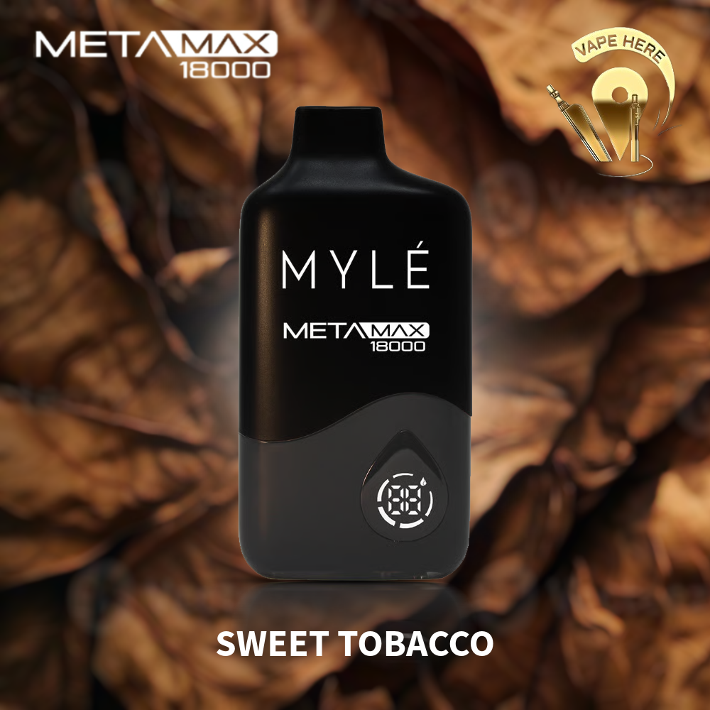 MYLE META MAX 18K PUFFS DISPOSABLE VAPE Sweet Tobacco UAE Fujairah
